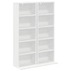 CD-kaappi 2 kpl valkoinen 33 x 23,5 x 97,5 cm Tekninen puu