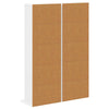 CD-kaappi 2 kpl valkoinen 33 x 23,5 x 97,5 cm Tekninen puu