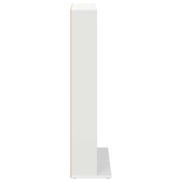 CD-kaappi 2 kpl valkoinen 33 x 23,5 x 97,5 cm Tekninen puu