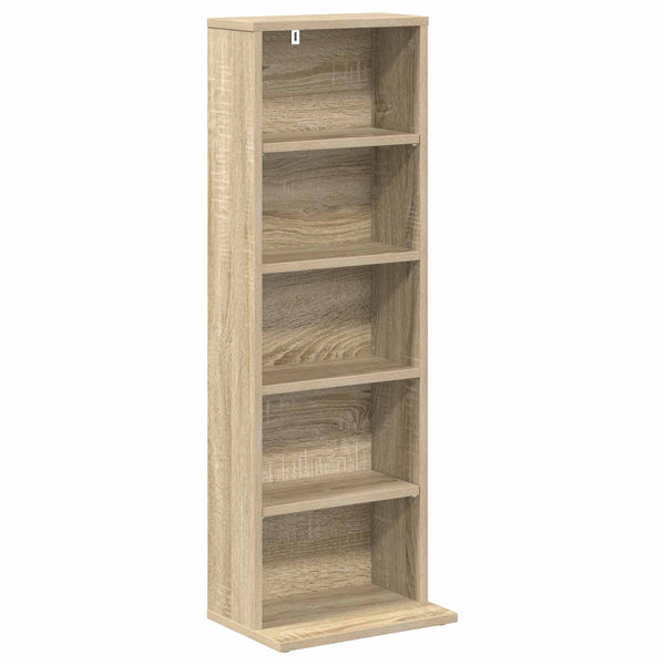 CD-kaappi Sonoma-tammi 33 x 23,5 x 97,5 cm Tekninen puu