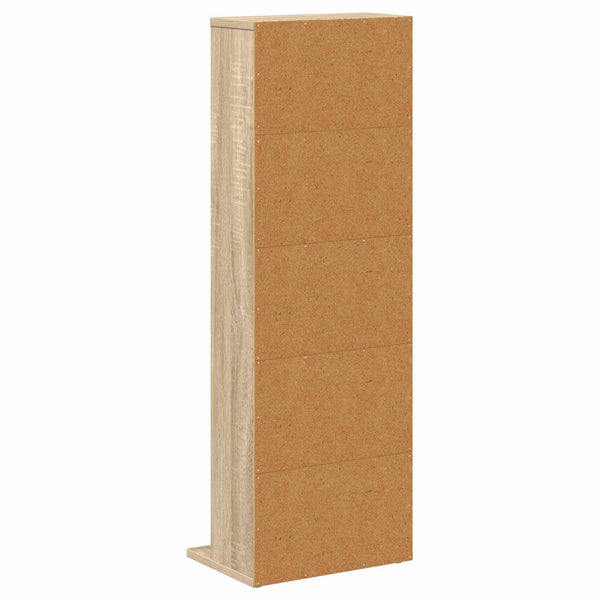 CD-kaappi Sonoma-tammi 33 x 23,5 x 97,5 cm Tekninen puu