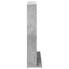 CD-kaappi Betoninharmaa 33 x 23,5 x 97,5 cm Tekninen puu