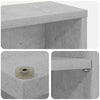 CD-kaappi 2 kpl Betoninharmaa 33 x 23,5 x 97,5 cm Tekninen puu