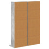 CD-kaappi 2 kpl Betoninharmaa 33 x 23,5 x 97,5 cm Tekninen puu