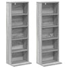 CD-kaappi 2 kpl Harmaa Sonoma 33 x 23,5 x 97,5 cm Tekninen puu