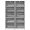 CD-kaappi 2 kpl Harmaa Sonoma 33 x 23,5 x 97,5 cm Tekninen puu