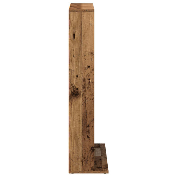 CD-kaappi 2 kpl Vanha puu 33 x 23,5 x 97,5 cm Tekninen puu