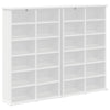 CD-kaappi 2 kpl valkoinen 60 x 17 x 92 cm Tekninen puu