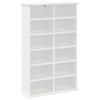 CD-kaappi 2 kpl valkoinen 60 x 17 x 92 cm Tekninen puu