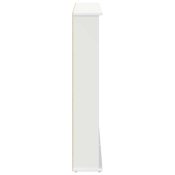 CD-kaappi 2 kpl valkoinen 60 x 17 x 92 cm Tekninen puu