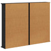 CD-kaappi 2 kpl Musta tammi 60 x 17 x 92 cm Tekninen puu