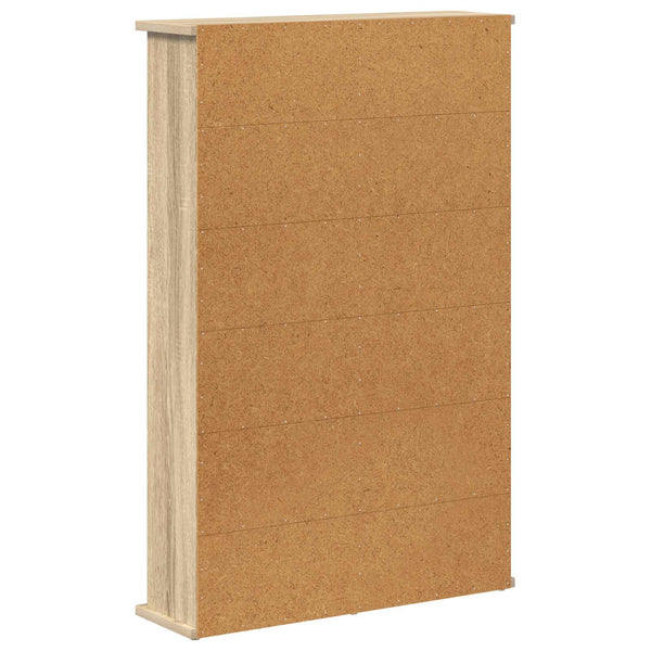 CD-kaappi Sonoma-tammi 60 x 17 x 92 cm Tekninen puu