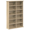 CD-kaappi 2 kpl Sonoma-tammi 60 x 17 x 92 cm Tekninen puu