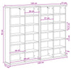 CD-kaappi 2 kpl Sonoma-tammi 60 x 17 x 92 cm Tekninen puu