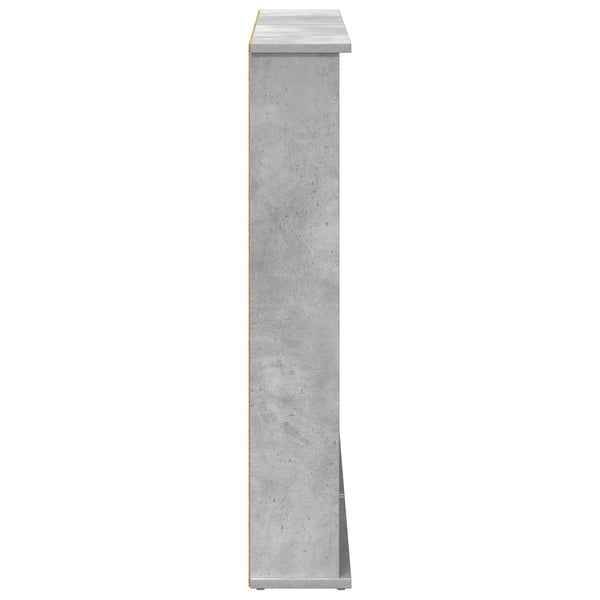 CD-kaappi 2 kpl Betoninharmaa 60 x 17 x 92 cm Tekninen puu