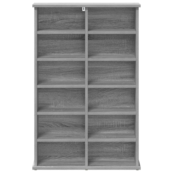 CD-kaappi Harmaa Sonoma 60 x 17 x 92 cm Tekninen puu