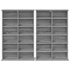 CD-kaappi 2 kpl Harmaa Sonoma 60 x 17 x 92 cm Tekninen puu