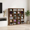 CD-kaappi 2 kpl Vanha puu 60 x 17 x 92 cm Tekninen puu