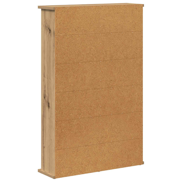 CD-kaappi Artisaanitammi 60 x 17 x 92 cm Tekninen puu