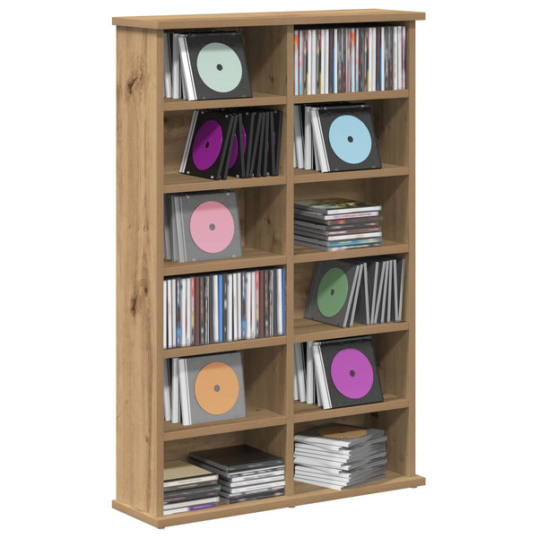 CD-kaappi Artisaanitammi 60 x 17 x 92 cm Tekninen puu
