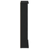 CD-kaappi 2 kpl Musta tammi 60 x 17 x 92 cm Tekninen puu