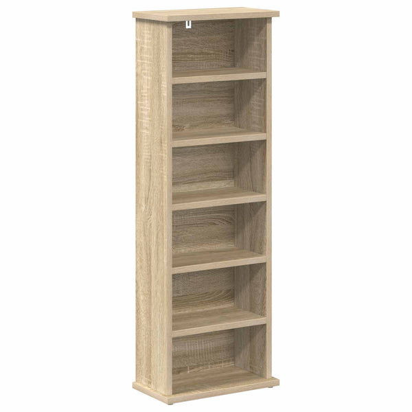 CD-kaappi Sonoma-tammi 60 x 17 x 92 cm Tekninen puu