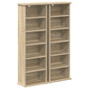 CD-kaappi 2 kpl Sonoma-tammi 60 x 17 x 92 cm Tekninen puu
