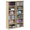 CD-kaappi 2 kpl Sonoma-tammi 60 x 17 x 92 cm Tekninen puu