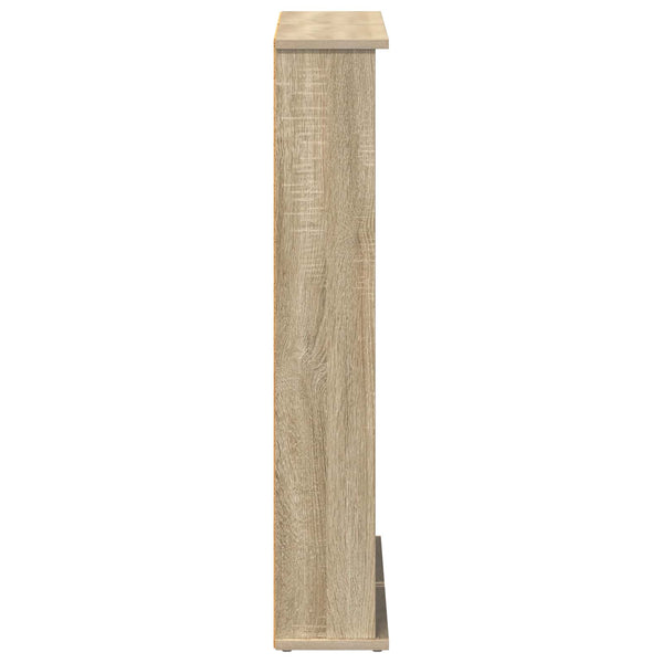 CD-kaappi 2 kpl Sonoma-tammi 60 x 17 x 92 cm Tekninen puu