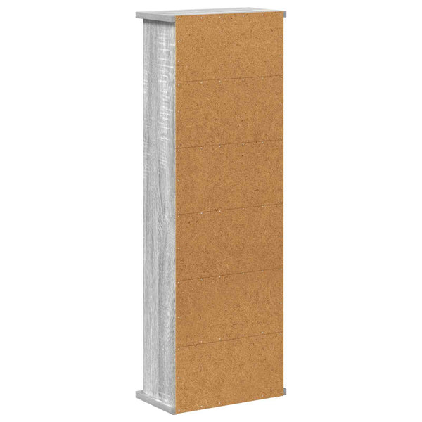 CD-kaappi Harmaa Sonoma 60 x 17 x 92 cm Tekninen puu