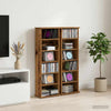 CD-kaappi 2 kpl Vanha puu 60 x 17 x 92 cm Tekninen puu