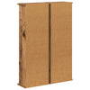 CD-kaappi 2 kpl Vanha puu 60 x 17 x 92 cm Tekninen puu