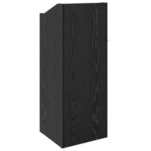 Levykaappi Musta tammi 36 x 36 x 95,5 cm Tekninen puu