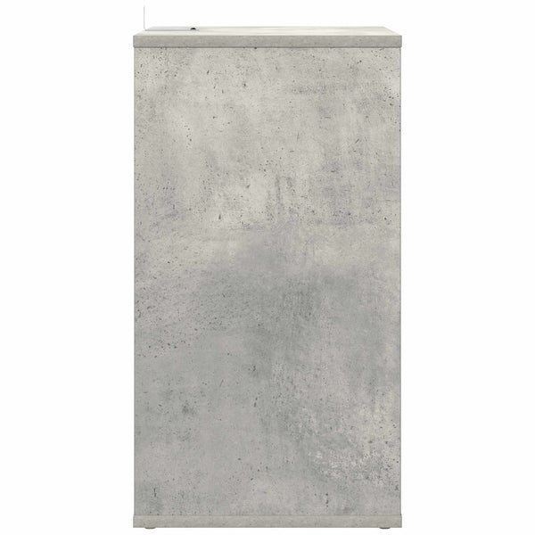 Levykaappi Betoninharmaa 38 x 33 x 61 cm Tekninen puu
