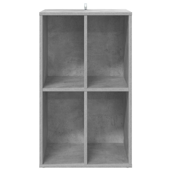 Levykaappi Betoninharmaa 44,5 x 36,5 x 74,5 cm Tekninen puu