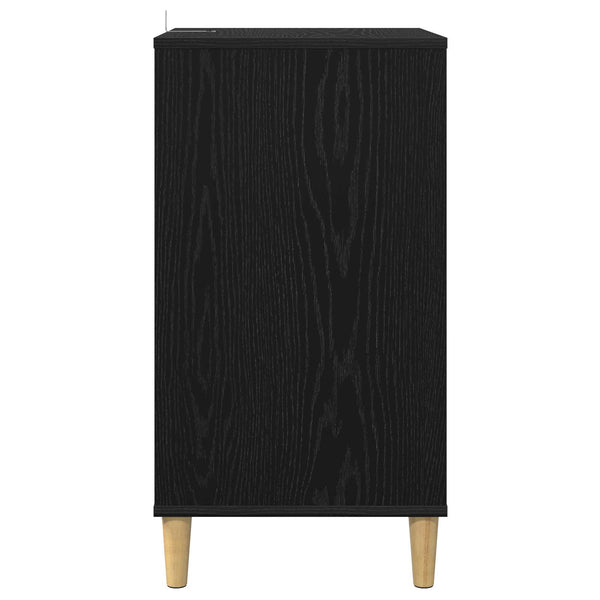 Soittimen teline Musta tammi 47 x 39,5 x 74,5 cm Tekninen puu