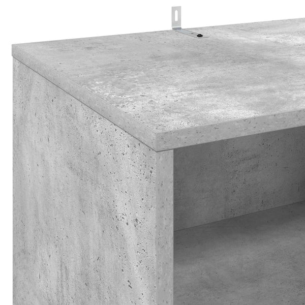 Soittimen teline Betoninharmaa 47 x 39,5 x 74,5 cm Tekninen puu