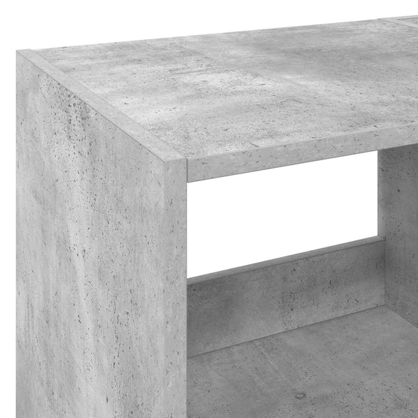 Vinyylisoittimen teline Betoninharmaa 82 x 39,5 x 82,5 cm