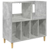 Vinyylisoittimen teline Betoninharmaa 82 x 39,5 x 82,5 cm