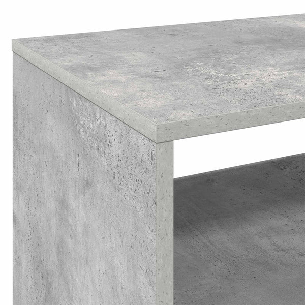 Vinyylisoittimen teline Betoninharmaa 71 x 39,5 x 83 cm