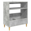 Vinyylisoittimen teline Betoninharmaa 71 x 39,5 x 83 cm