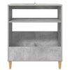 Vinyylisoittimen teline Betoninharmaa 71 x 39,5 x 83 cm