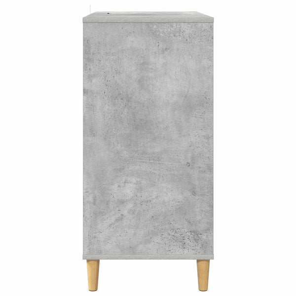 Vinyylisoittimen teline Betoninharmaa 71 x 39,5 x 83 cm