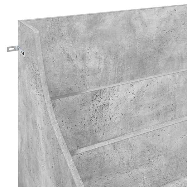 Mediatilat Betoninharmaa 70,5 x 46 x 112 cm Tekninen puu