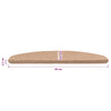 Itseliimautuvat portaamatot 15 kpl 80 x 24,5 x 3,5 cm Beige