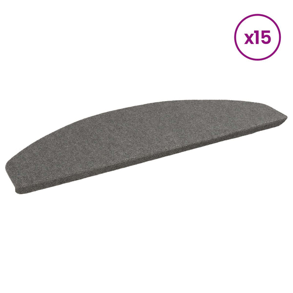 Itseliimautuvat portaamatot 15 kpl 80 x 24,5 x 3,5 cm Harmaa