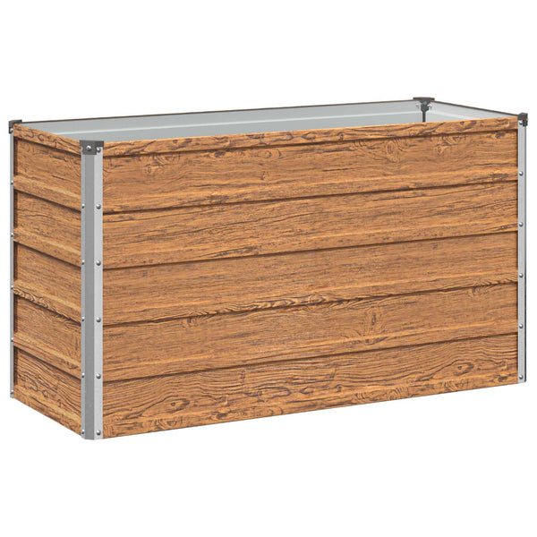 Kohotettu Puutarhapesä Puunruskea 100 x 40 x 55 cm