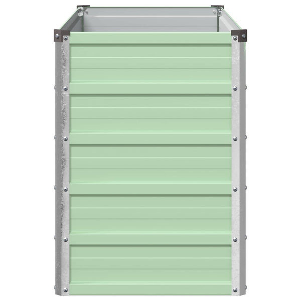 Kohotettu Puutarhapesä Pastelli vihreä 100 x 40 x 55 cm