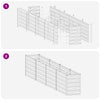 Kohotettu Puutarhapesä Luonnollinen 320 x 40 x 55 cm