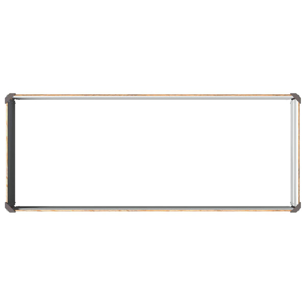 Kohotettu Puutarhapesä Puunruskea 100 x 40 x 24 cm